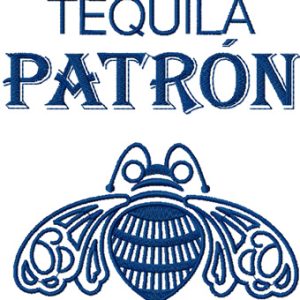 Tequila Patron embroidery design