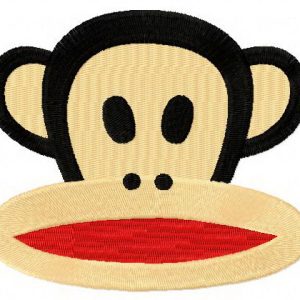 Julius the Monkey embroidery design