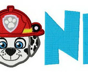 Paw Patrol ONE embroidery design