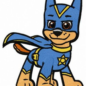 Paw Patrol Super Chase embroidery design