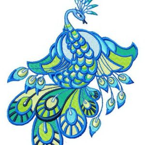 Peacock 2 embroidery design