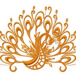 Peacock 4 embroidery design