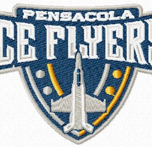 Pensacola Ice Flyers Logo embroidery design