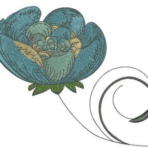 Peony 2 embroidery design