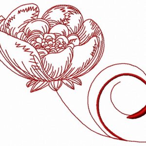Peony 3 embroidery design