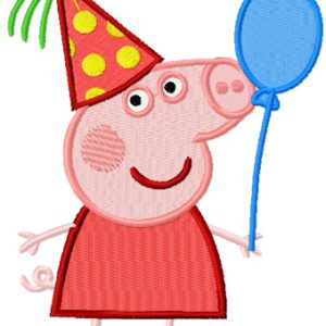 Peppa Pig Fiesta embroidery design