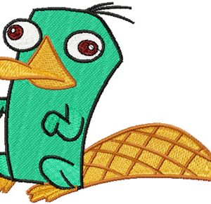 Perry the Platypus  embroidery design