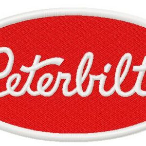 Peterbilt logo embroidery design