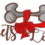 Pets lover embroidery design