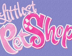 Littlest Pet Shop Logo embroidery design