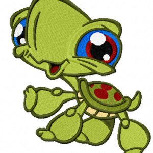Turtle embroidery design