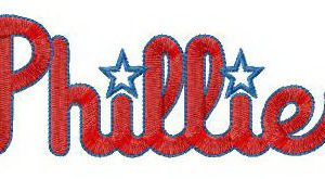 Philadelphia Phillies alternative logo embroidery design