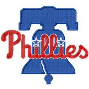 Philadelphia Phillies logo embroidery design