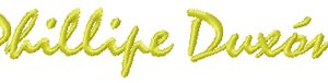 Phillipe Duxon Logo embroidery design