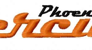 Phoenix Mercury logo 2 embroidery design
