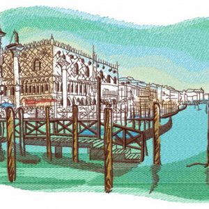 Pier embroidery design