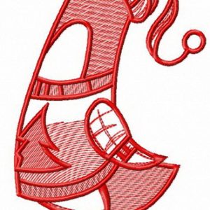 Pigeon's Christmas Eve embroidery design