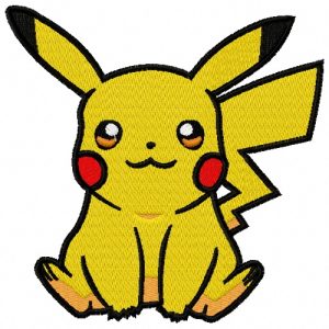 Pikachu 2 embroidery design