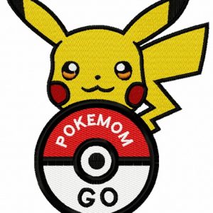 Pikachu 3 embroidery design
