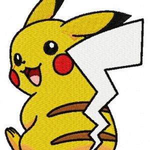 Pikachu 6 embroidery design