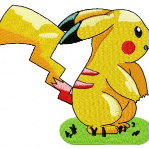 Pikachu 8 embroidery design