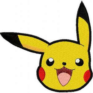 Pikachu 5 embroidery design