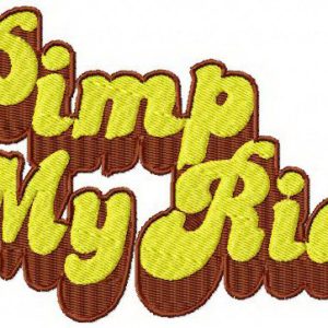 Pimp my ride embroidery design