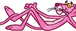 Pink Panther - Think Pink! embroidery design