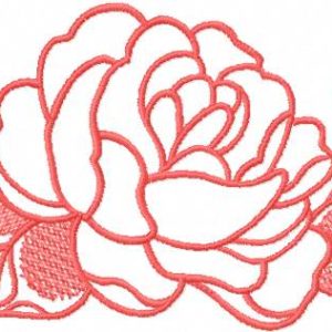 Rose pink 9 embroidery design