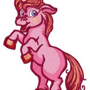 Pink unicorn 2 embroidery design