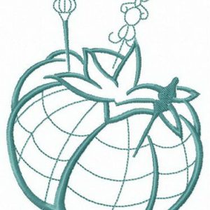 Pins and needle bed embroidery design