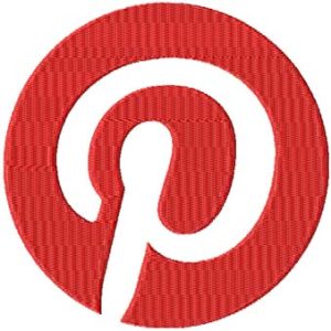 Pinterest Logo embroidery design