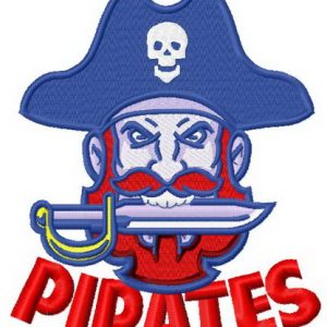 Pirate embroidery design