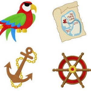 Pirate set 3 embroidery design