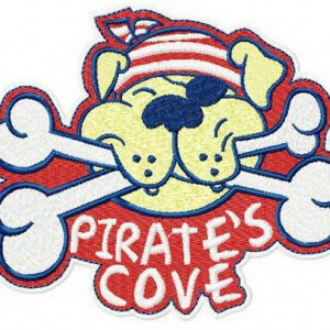 Pirate's cove embroidery design