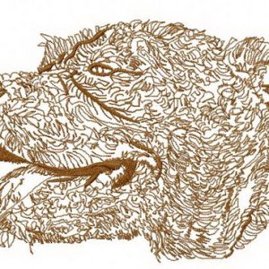 Pitbull 2 embroidery design