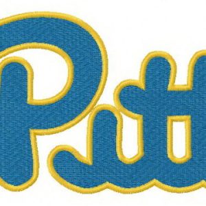 Pittsburgh Panthers logo embroidery design
