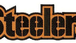 Pittsburgh Steelers wordmark logo embroidery design