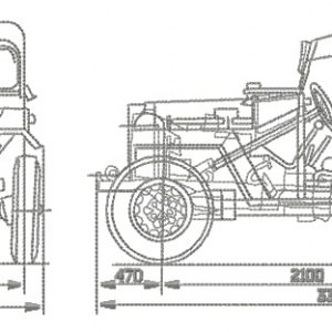 Plan of old car embroidery design