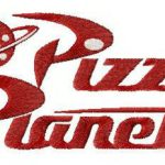 Pizza Planet alternative logo embroidery design
