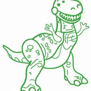 Plastic Rex embroidery design