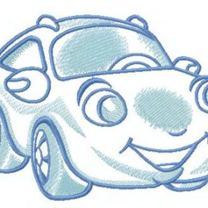 Plump car embroidery design