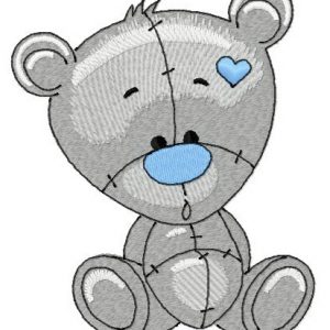 Plush bear 2 embroidery design