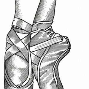 Pointe work embroidery design