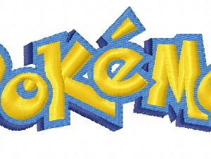Pokemon Go logo 2 embroidery design