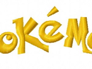 Pokemon Go logo 3 embroidery design