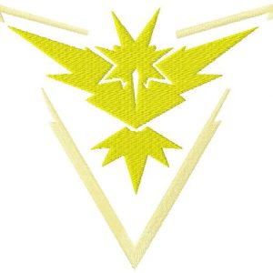 Pokemon Go Team Instict embroidery design