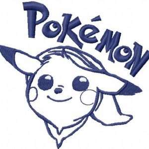 Pokemon Pikachu 2 embroidery design