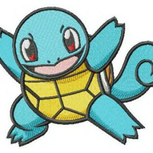 Pokemon Squirtle embroidery design