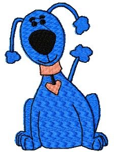Poodle embroidery design
